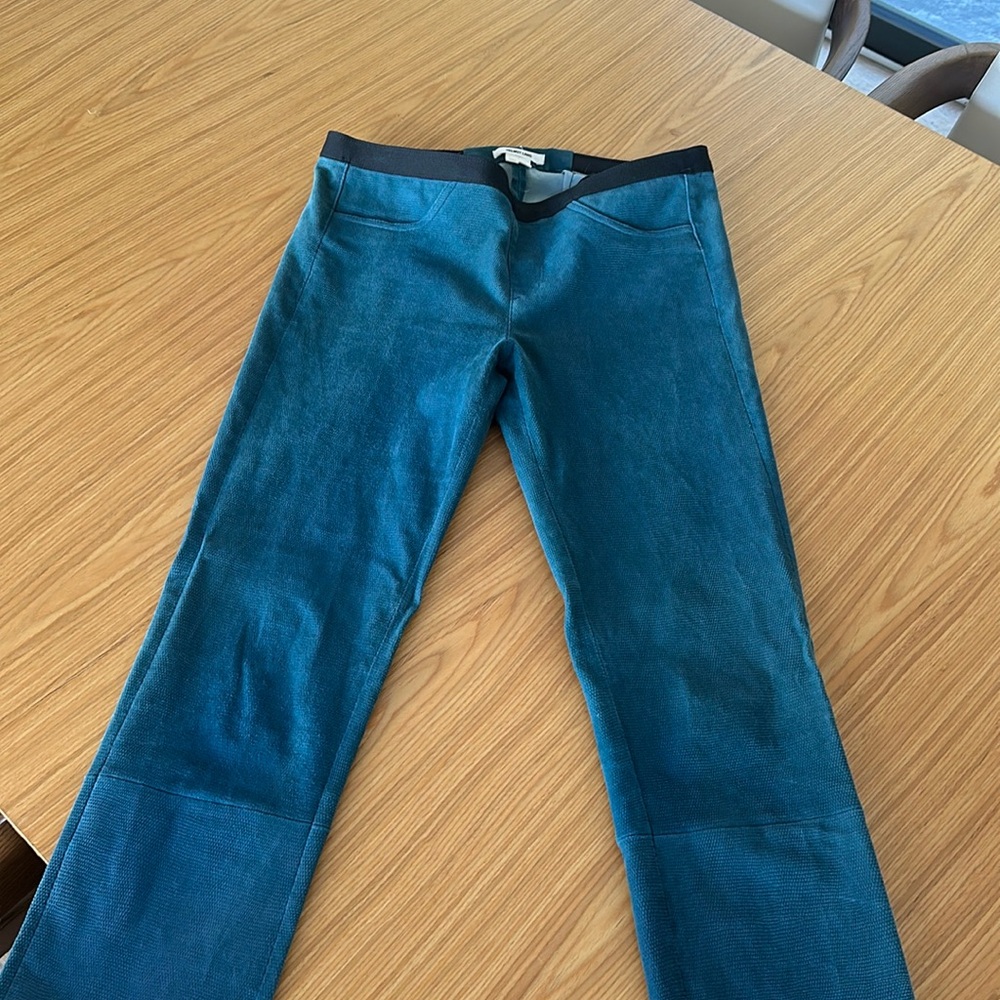 Helmut lung pants/Leggings suede. Size 8. Runs smaller, like size 4-6